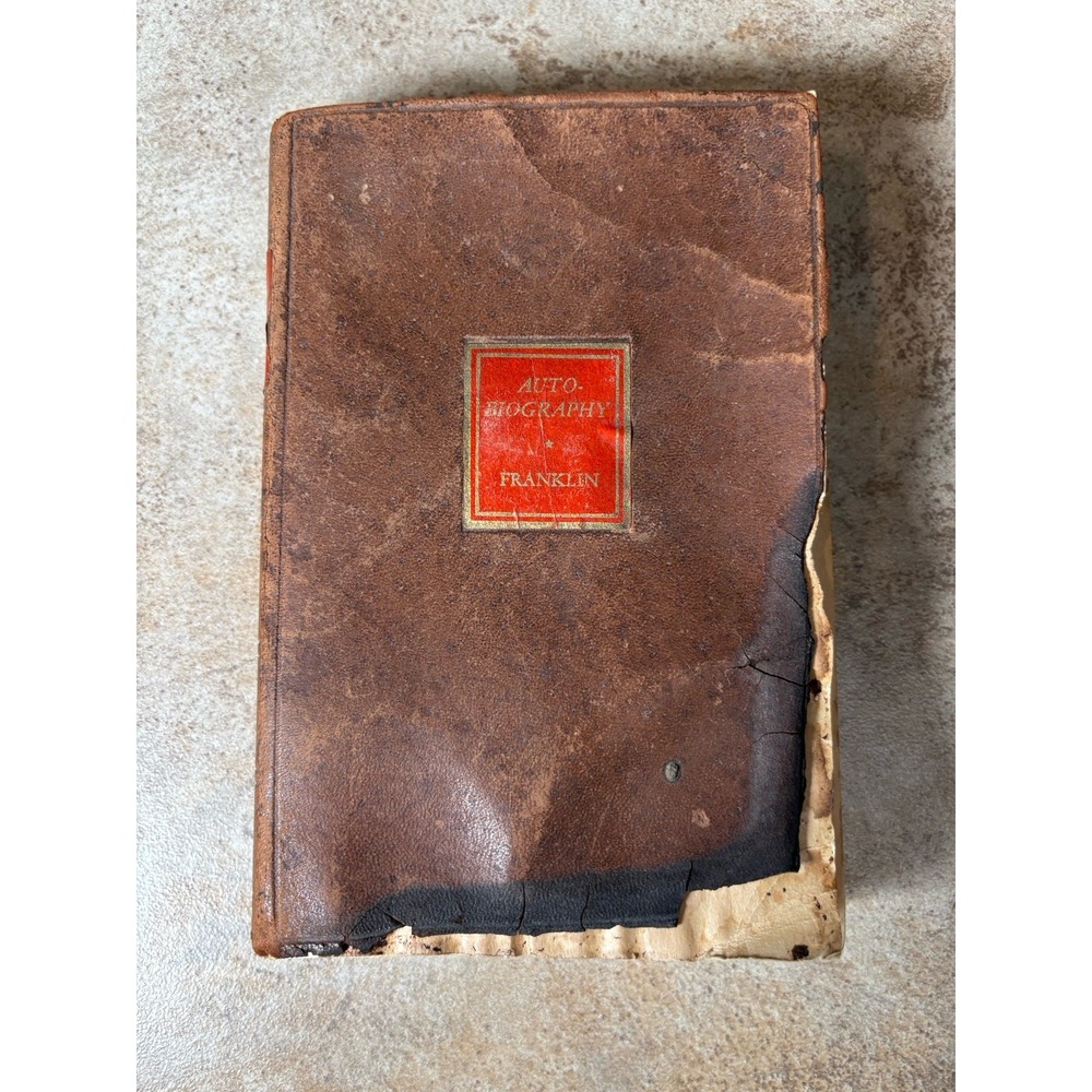 1932 Benjamin Franklin Autobiography John Bigelow RARE Leather Walter J Black